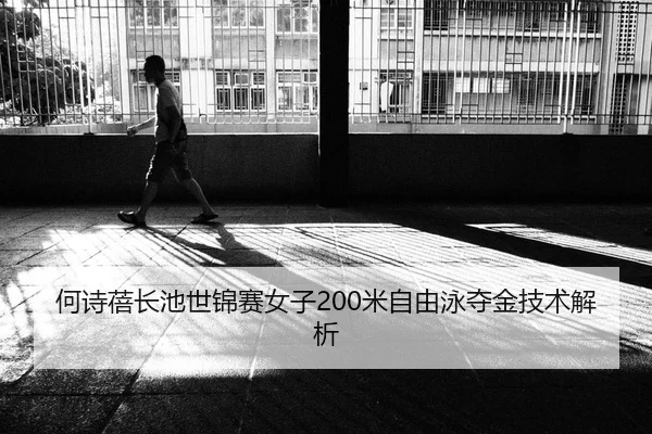 何诗蓓长池世锦赛女子200米自由泳夺金技术解析